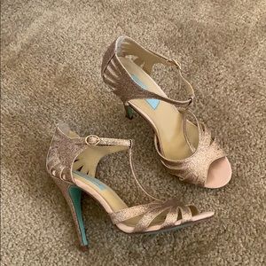 Rose Gold Blue by Betsey Johnson High Heels 👠